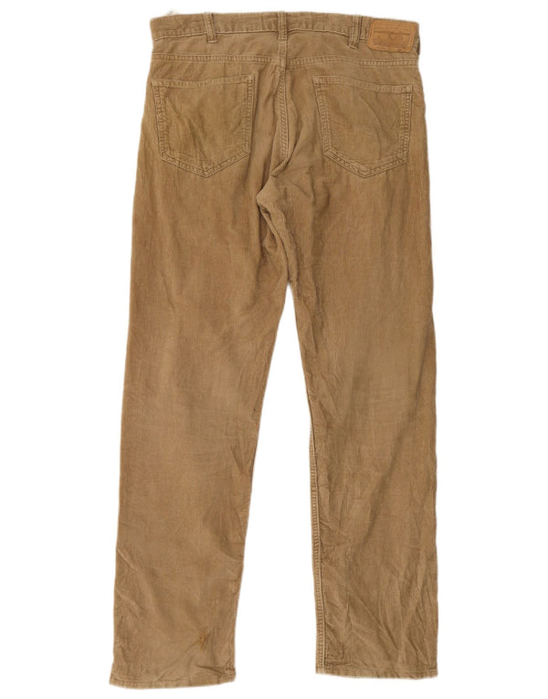 Patagonia Pantalon droit en velours côtelé pour homme W32 L32 Beige Coton