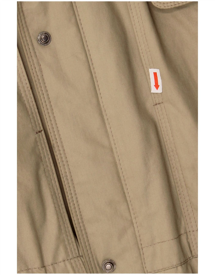 VINTAGE Mens Utility Jacket UK 42 XL Beige
