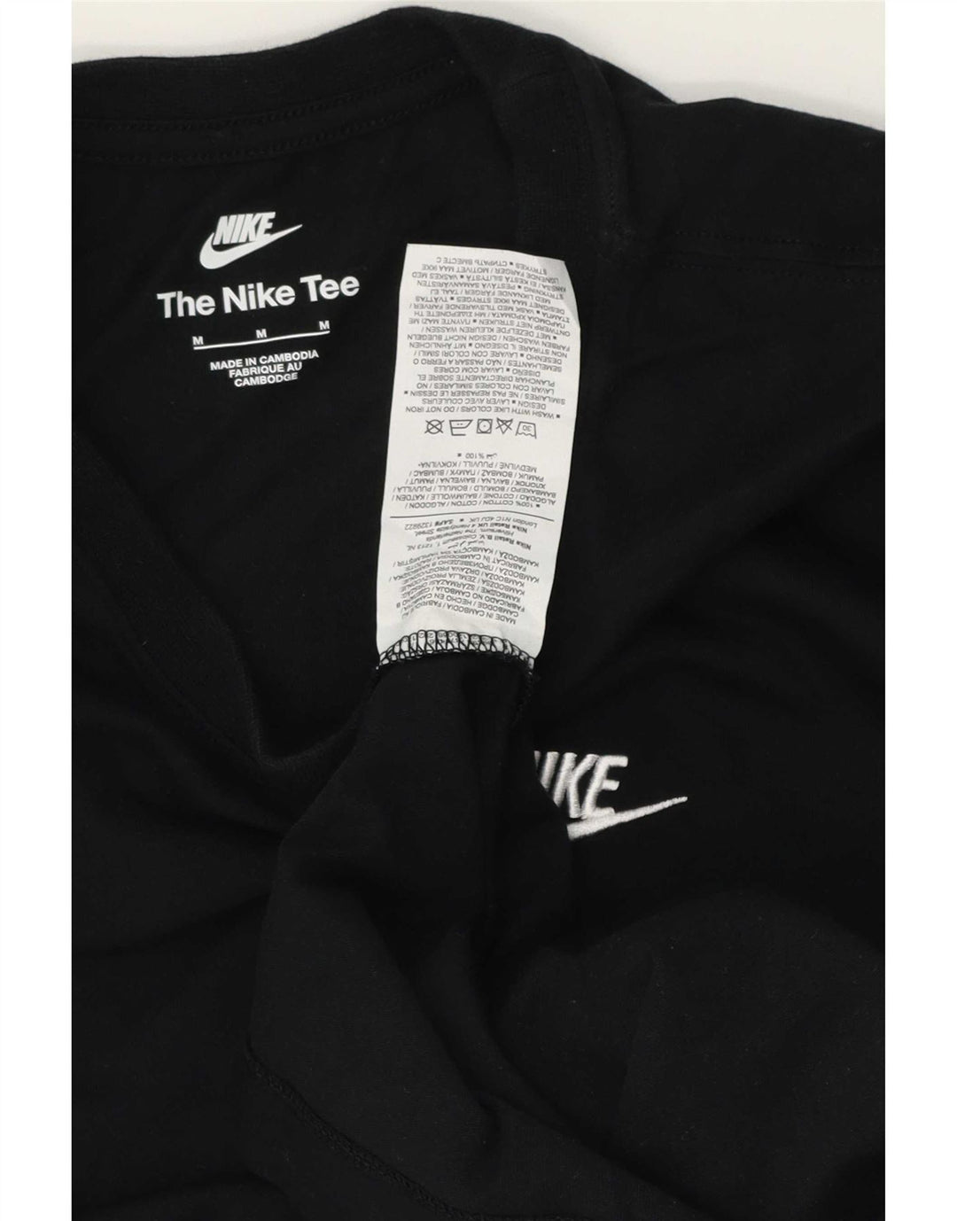 Nike Haut à manches longues en coton noir moyen pour homme