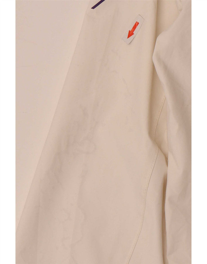 Helly Hansen Veste de pluie à capuche graphique pour femme UK 10 Small Blanc Polyamide