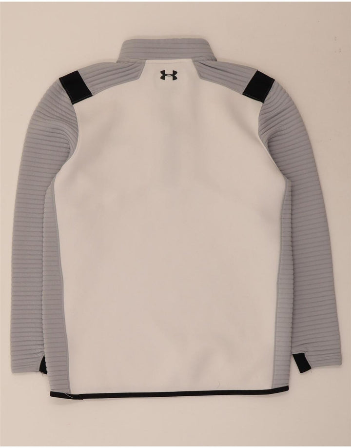 Under Armour Haut de Survêtement Cold Gear Pullover Homme Blanc Medium Colorblock