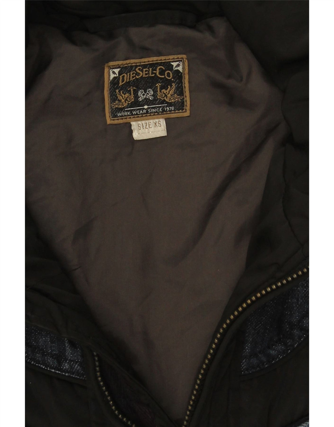 Diesel Veste matelassée surdimensionnée à capuche pour femme UK 6 XS Noir