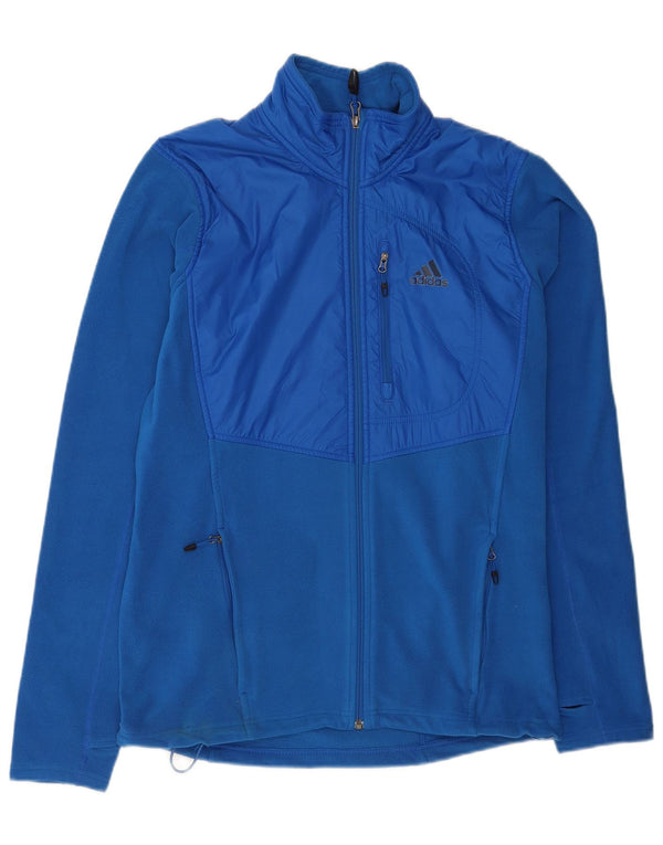 Adidas Veste polaire pour homme UK 42/44 Large Bleu Polyester Sports