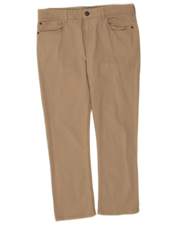 Fat Face Pantalon court slim pour femme UK 10 Small W28 L24 Coton beige