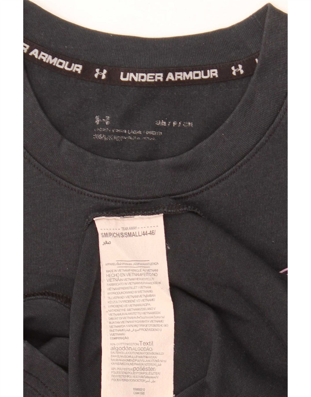 Under Armour T-Shirt Graphique Homme Petit Noir Coton