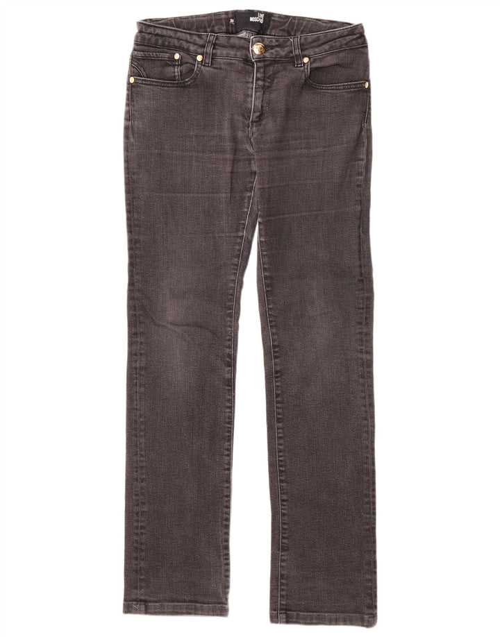 MOSCHINO Jean Droit Femme W30 L31 Noir Coton