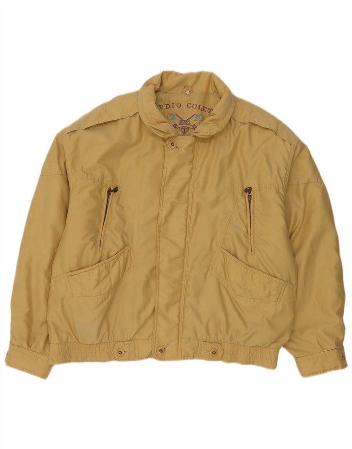 Studio Coletti Veste Bomber Homme UK 42 XL Nylon Jaune