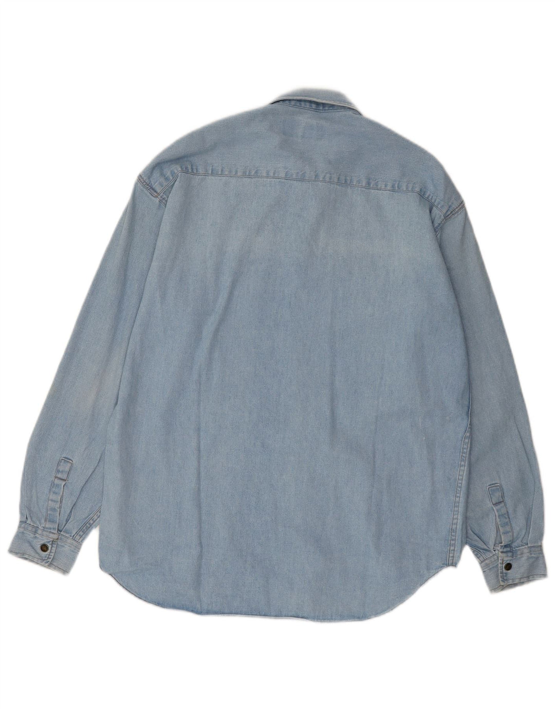 Chemise en denim homme vintage coton bleu moyen