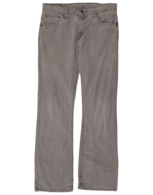 Levi's Jean Bootcut 507 Homme Gris W32 L34 en Coton à Fines Rayures