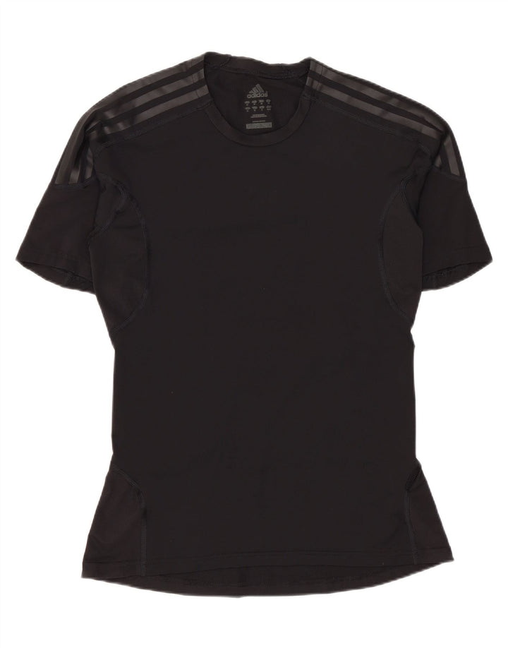 Adidas T-Shirt Femme Top UK 12 Medium Noir Polyamide