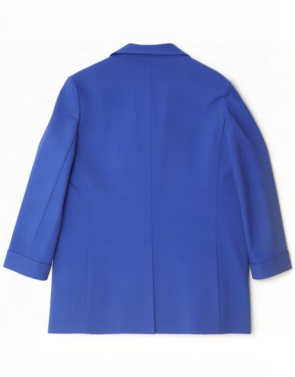 Marks & Spencer Veste blazer à manches 3/4 pour femme UK 14 Large Bleu