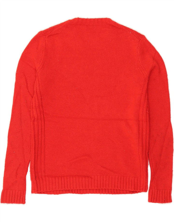 VINEYARD VINES Womens Oversized Crew Neck Jumper Sweater UK  2 2XS Red Vintage Vineyard Vines and Second-Hand Vineyard Vines from Messina Hembry 