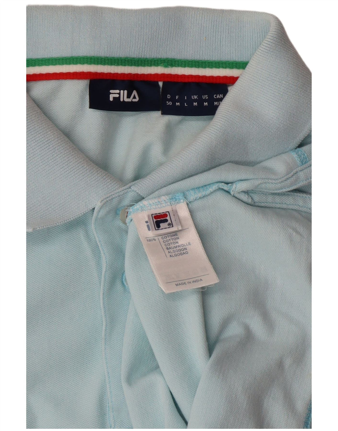 Fila Polo Homme Bleu Moyen Coton