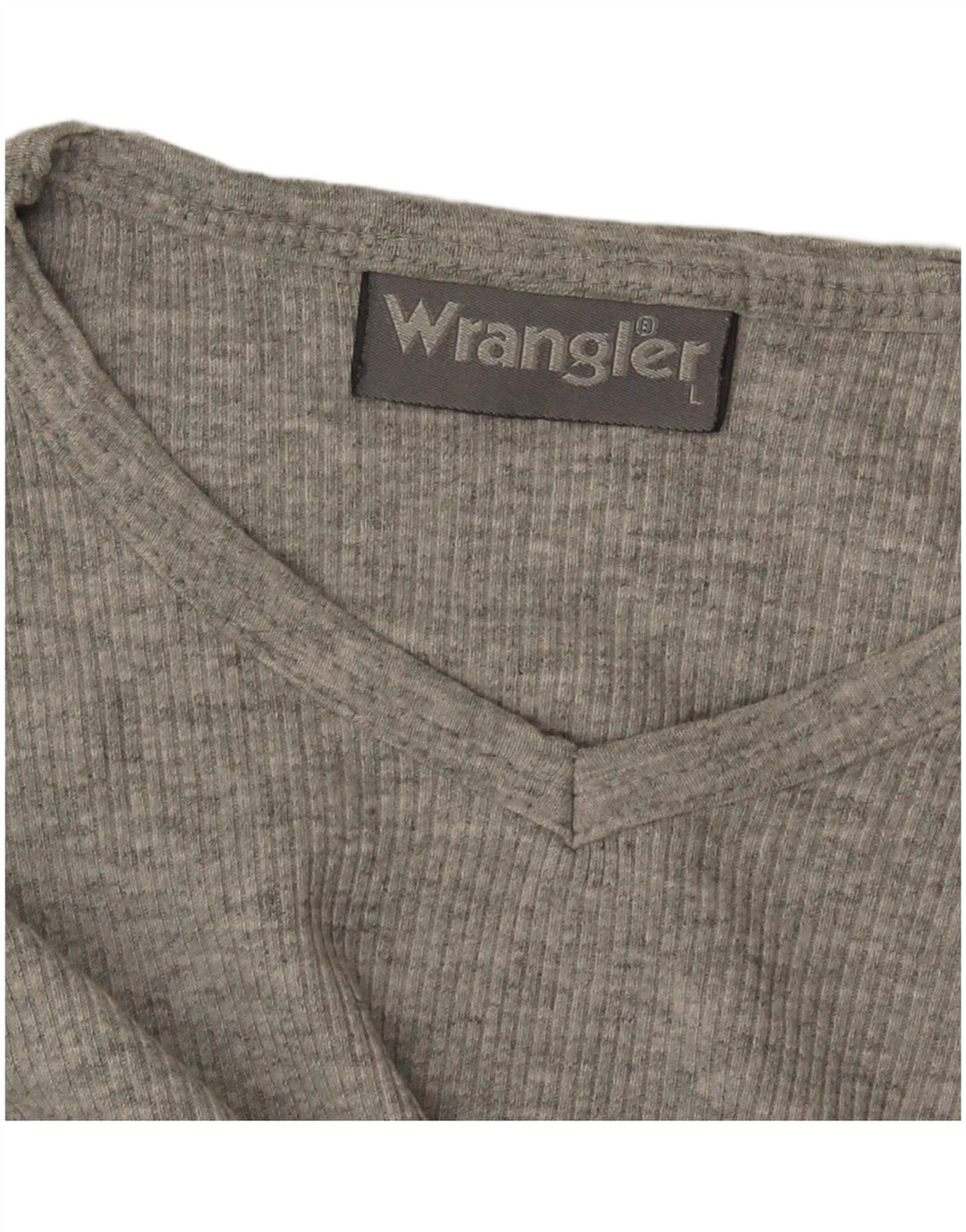 Wrangler Haut à manches longues pour femme UK 14 Large Gris