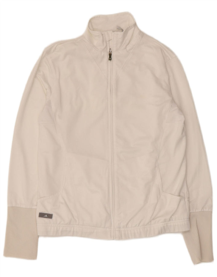 Adidas Veste de survêtement pour femme UK 16 Large Blanc Polyester