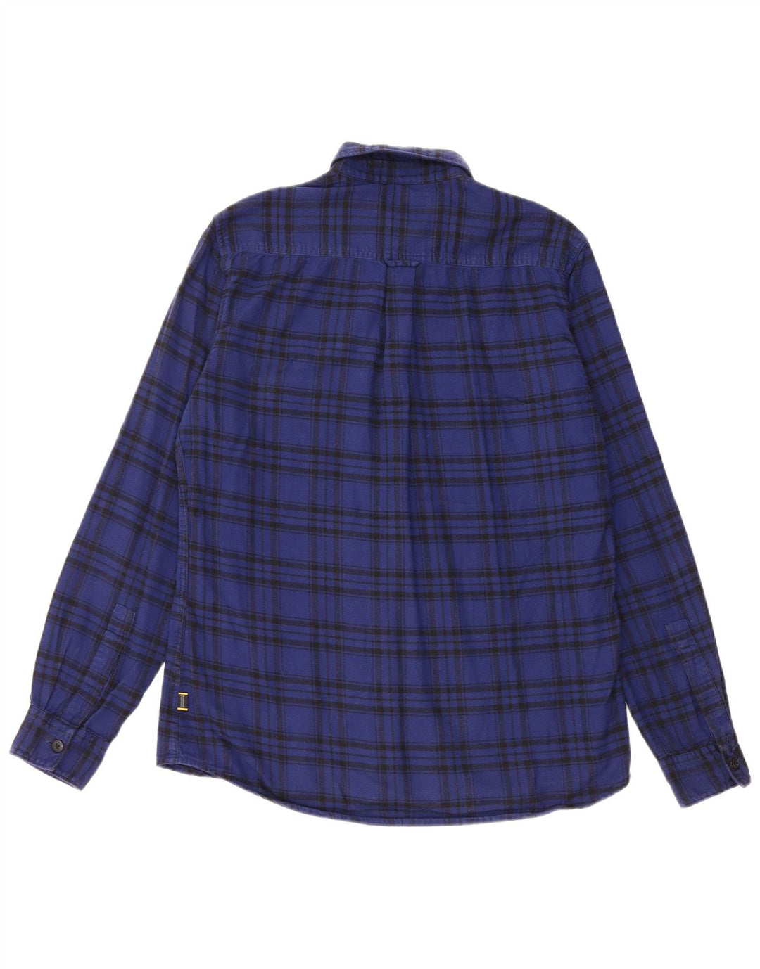 Barbour Chemise en flanelle pour hommes en coton à carreaux bleu moyen