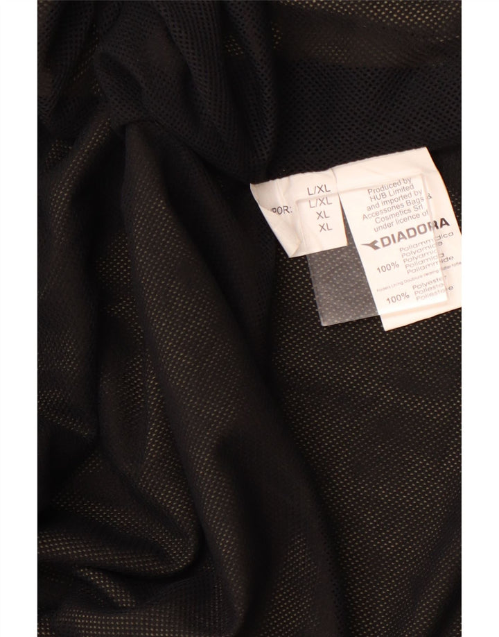 DIADORA Veste de Pluie Homme UK 40 Large Kaki Polyamide