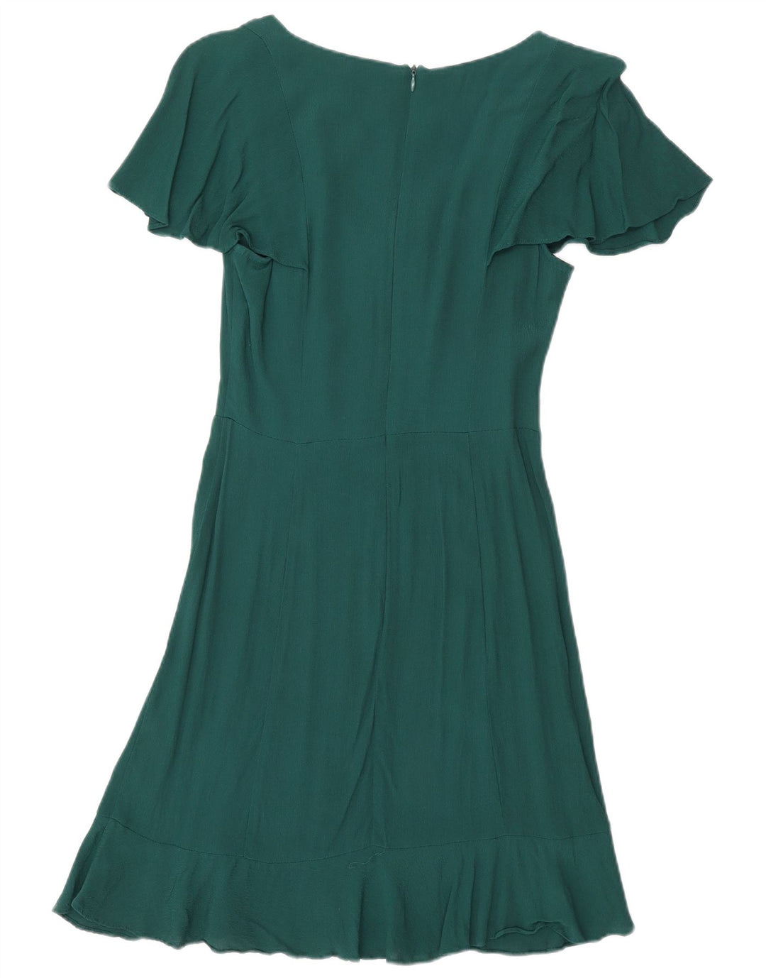 Oasis Robe trapèze pour femme UK 8 Petite Viscose Verte