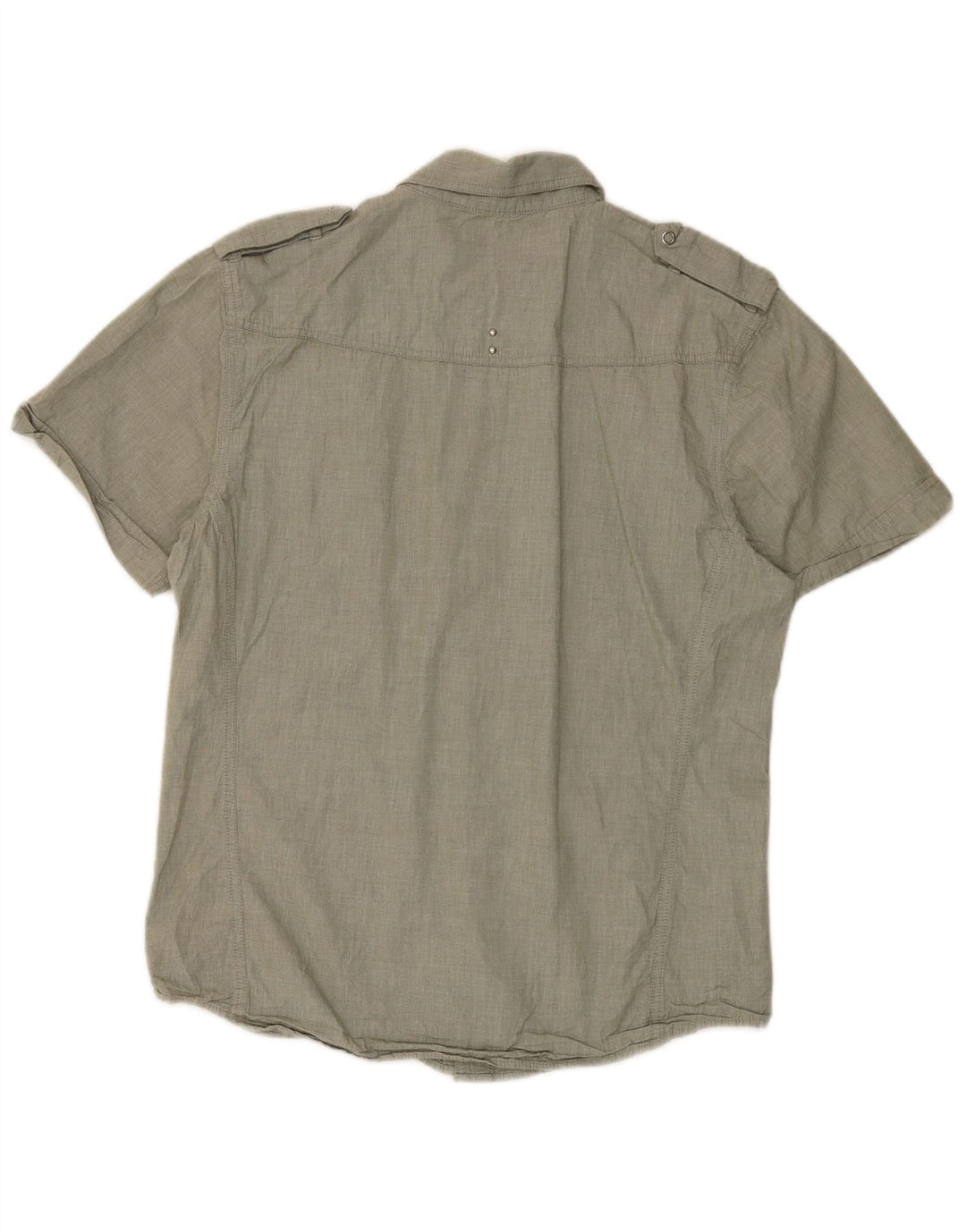 Wrangler Chemise à manches courtes pour homme Grand coton vert