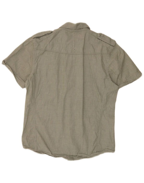 Wrangler Chemise à manches courtes pour homme Grand coton vert
