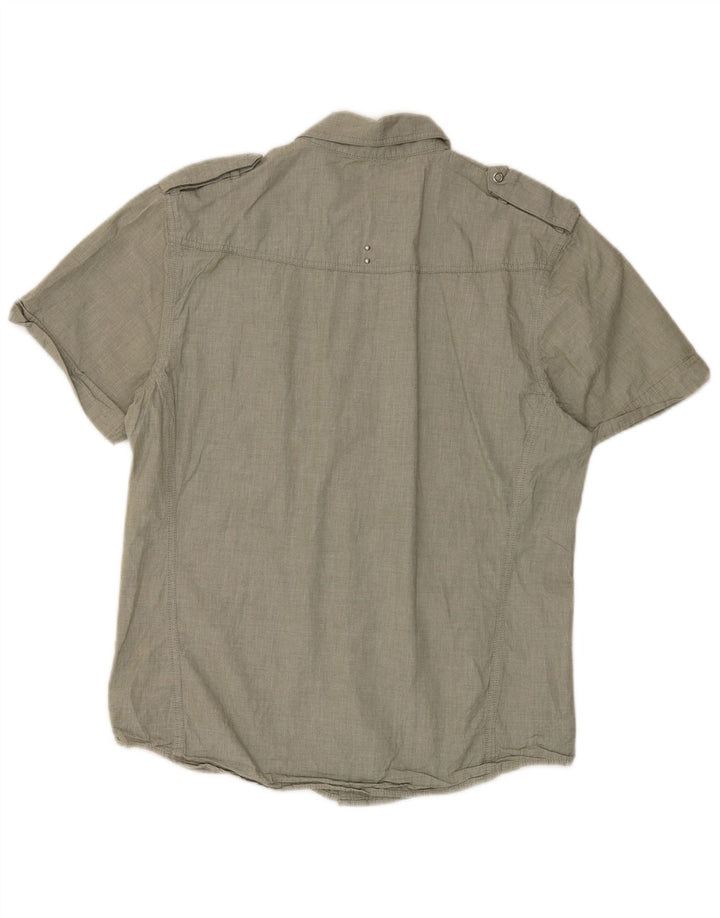 Wrangler Chemise à manches courtes pour homme Grand coton vert