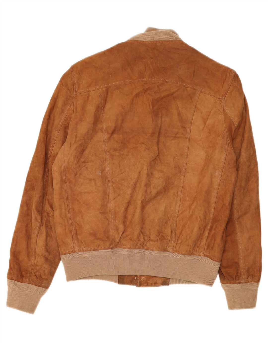 veste en daim bomber homme vintage IT 46 XS Marron