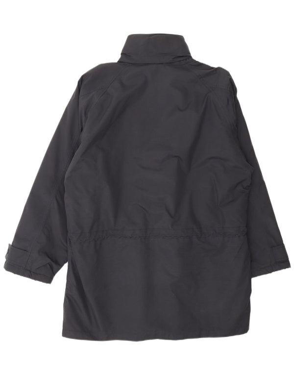 Ermenegildo Zegna Veste coupe-vent pour homme UK 40 Large Bleu Marine Coton
