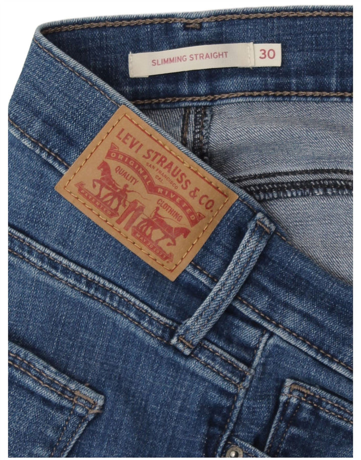 Levi's Jean Droit Amincissant W30 L32 Femme Bleu