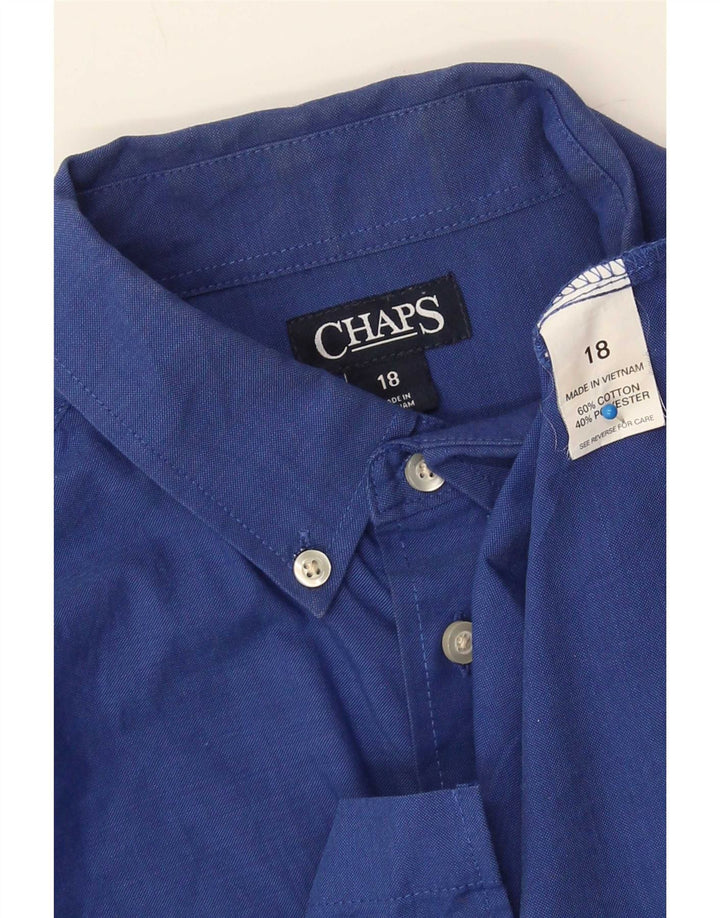 Chaps Chemise Garçon 15-16 ans Bleu Marine Coton