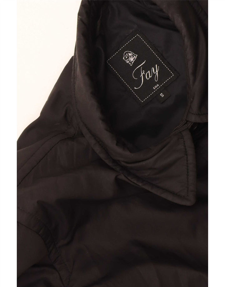 Fay Manteau coupe-vent coupe ample pour femme UK 10 Small Noir