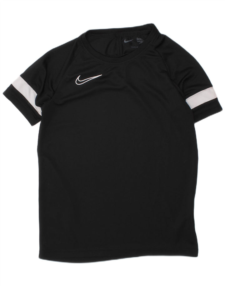 NIKE T-shirt Dri Fit pour garçon 10-11 ans Noir moyen colour block