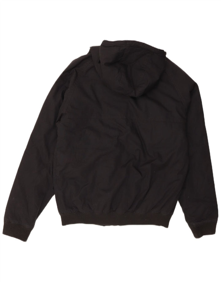 Volcom Veste bomber à capuche pour homme UK 40 Large Noir Polyester
