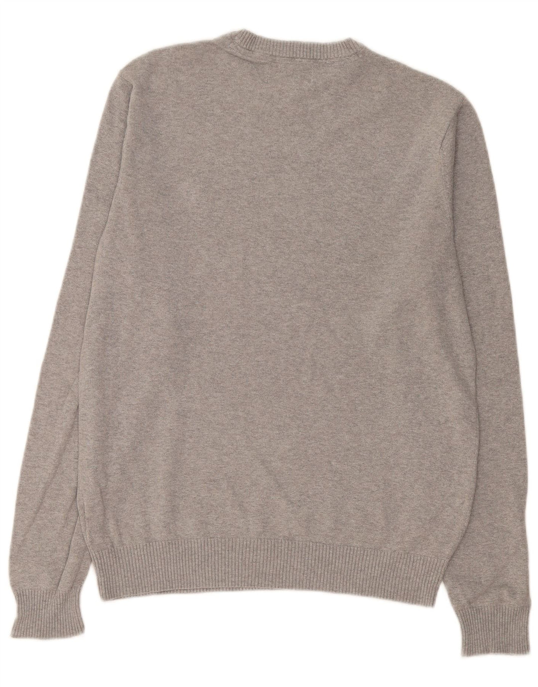 Penguin Pull à col rond pour homme en coton moucheté gris Taille L