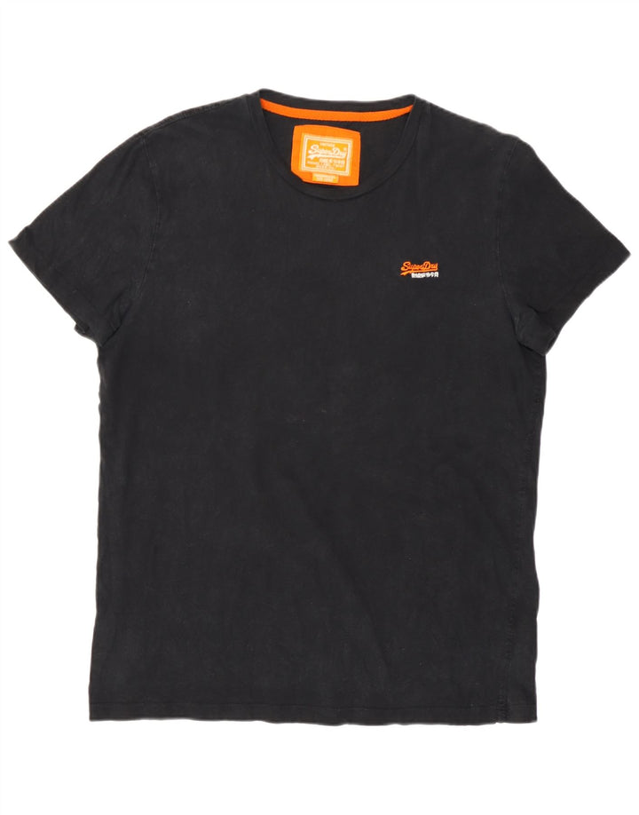 Superdry T-Shirt Homme Haut Large Noir Coton
