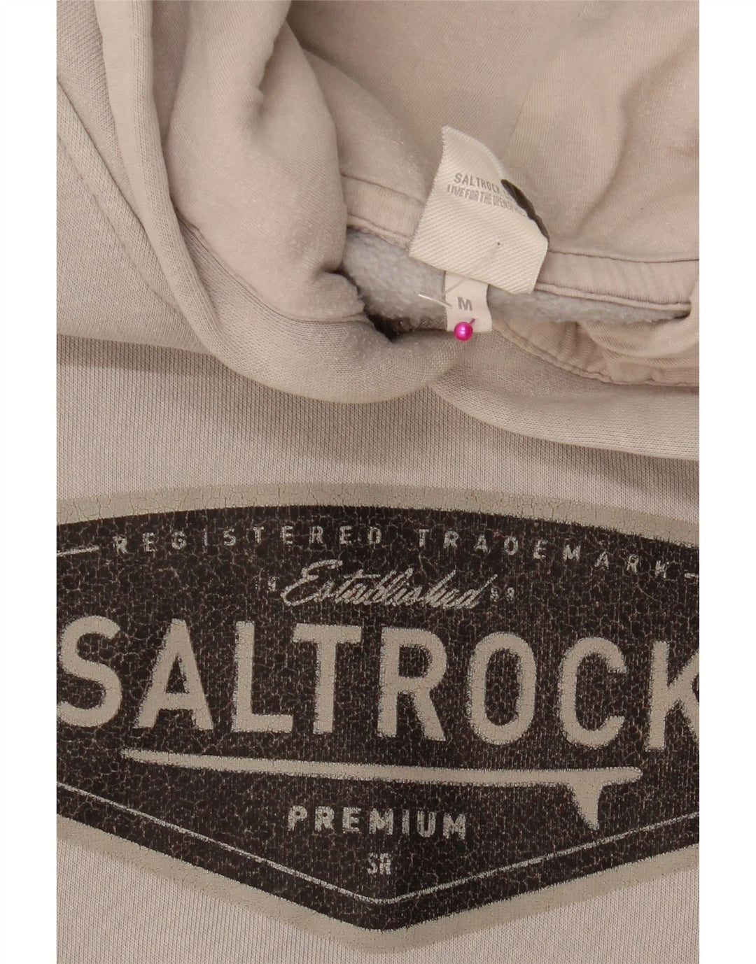 SALTROCK Pull à Capuche Graphique Homme Gris Moyen