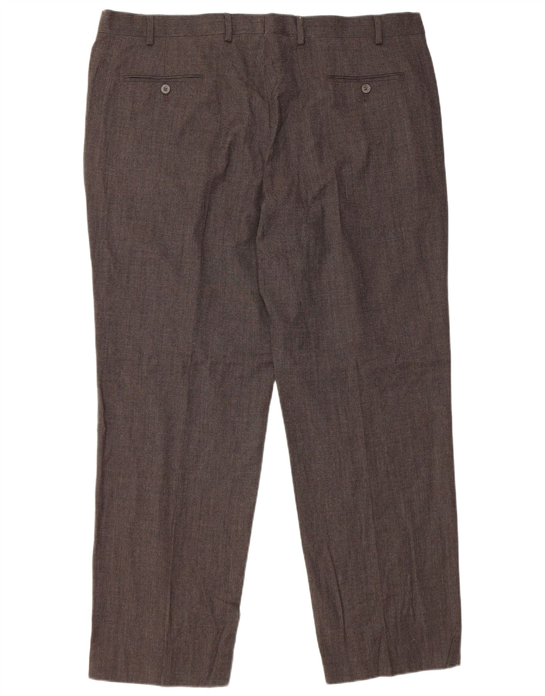 Marks & Spencer Pantalon décontracté coupe classique pour homme W42 L31 Laine noire