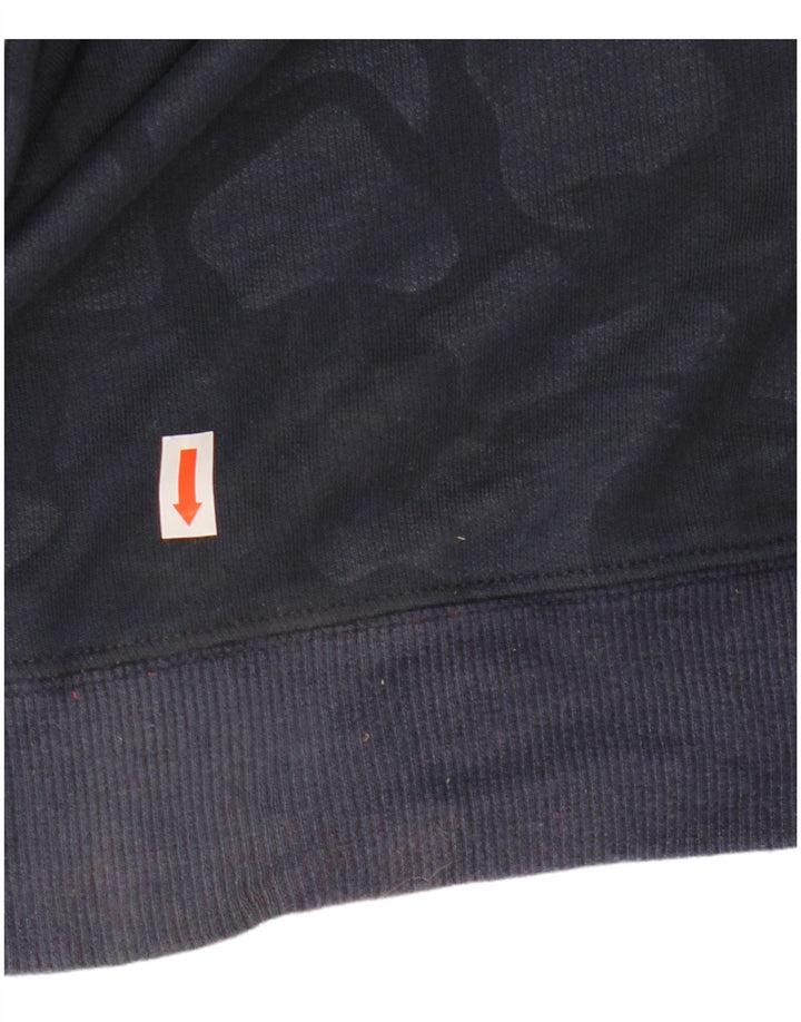 ADIDAS Sweat-shirt surdimensionné pour femme UK 10 Petit Bleu marine