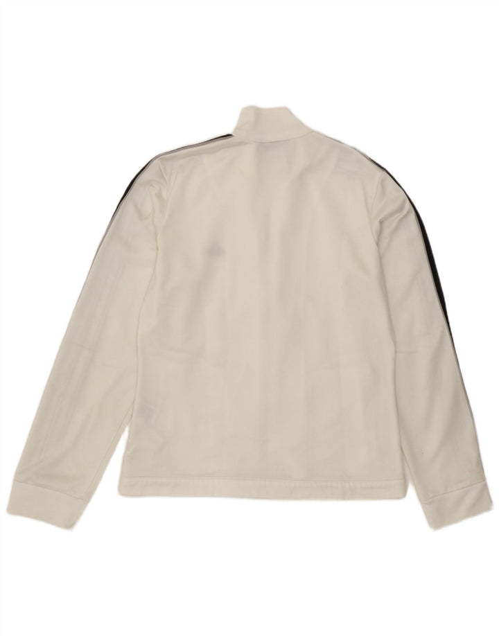 Adidas Veste de survêtement pour femme UK 12 Medium Blanc Polyester