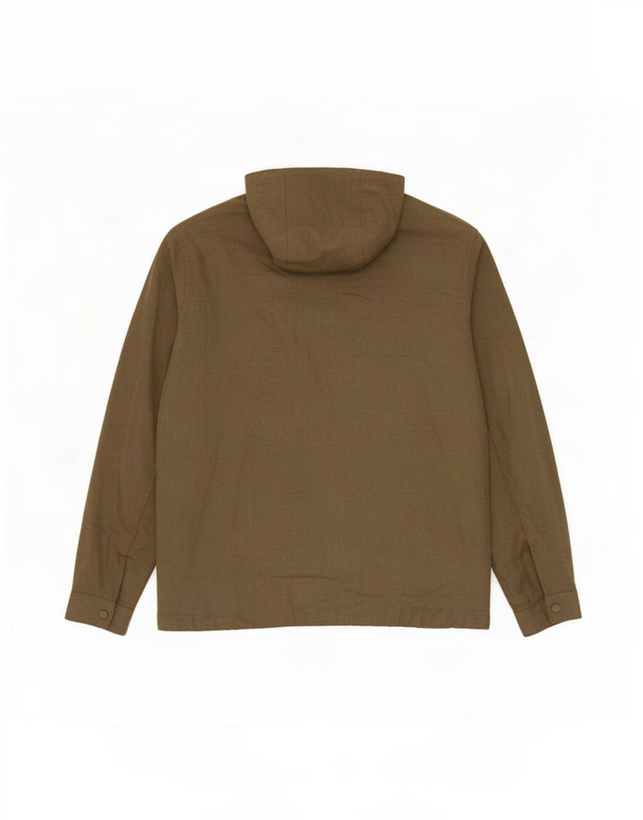 Zara Veste bomber à capuche pour homme UK 36 Petit Kaki