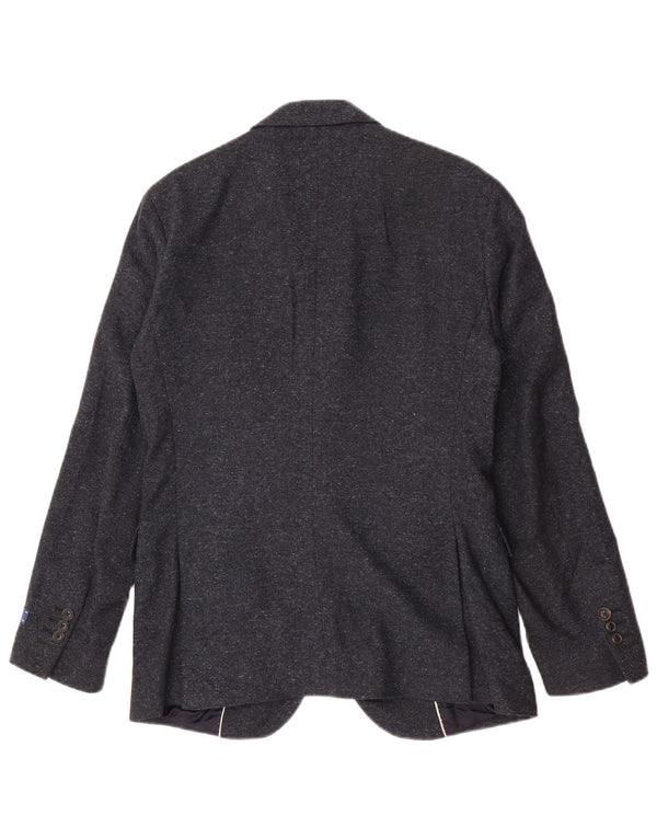 Gant Veste Blazer 2 Boutons Homme UK 36 Petite Laine Bleu Marine