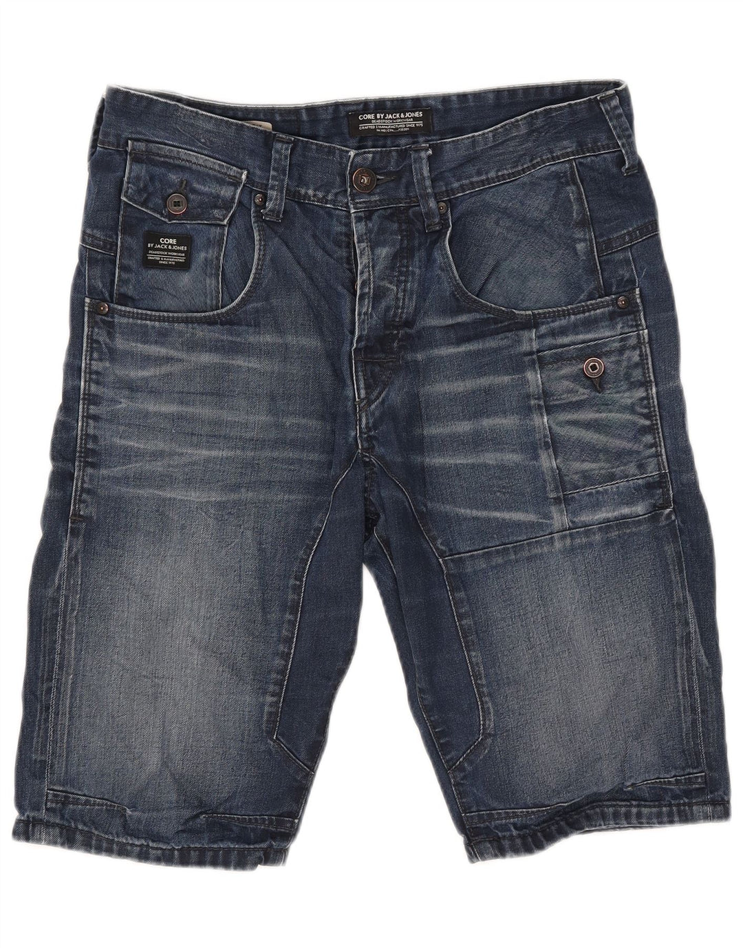 Jack & Jones Short En Jean W32 Homme Bleu Moyen