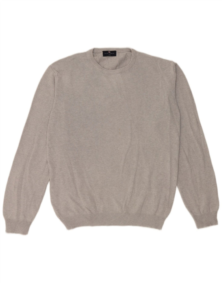Marks & Spencer Pull col rond pour homme UK 38/40 Gris moyen