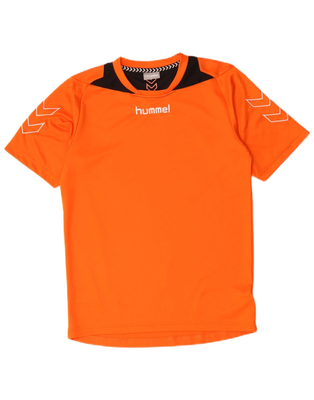 HUMMEL T-Shirt Graphique Homme Petit Orange Colorblock Polyester