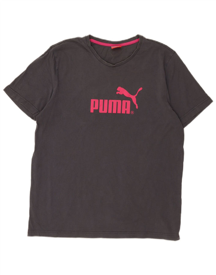 Puma T-Shirt Graphique Homme Grand Gris Coton