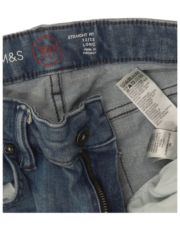 Marks & Spencer Jean droit homme W32 L33 bleu coton