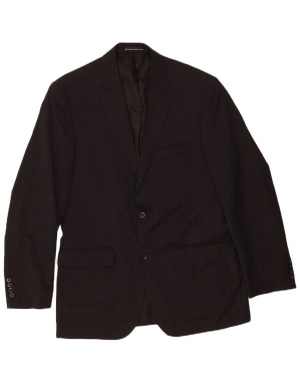 Tommy Hilfiger Veste blazer à 2 boutons pour homme UK 40 Large Gris Laine Classique