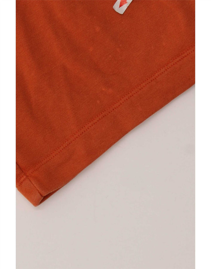 Jordan Short de sport graphique pour homme Petit coton orange