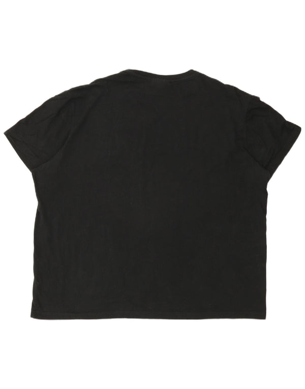 Lacoste T-Shirt Homme Top Taille 8 3XL Coton Noir