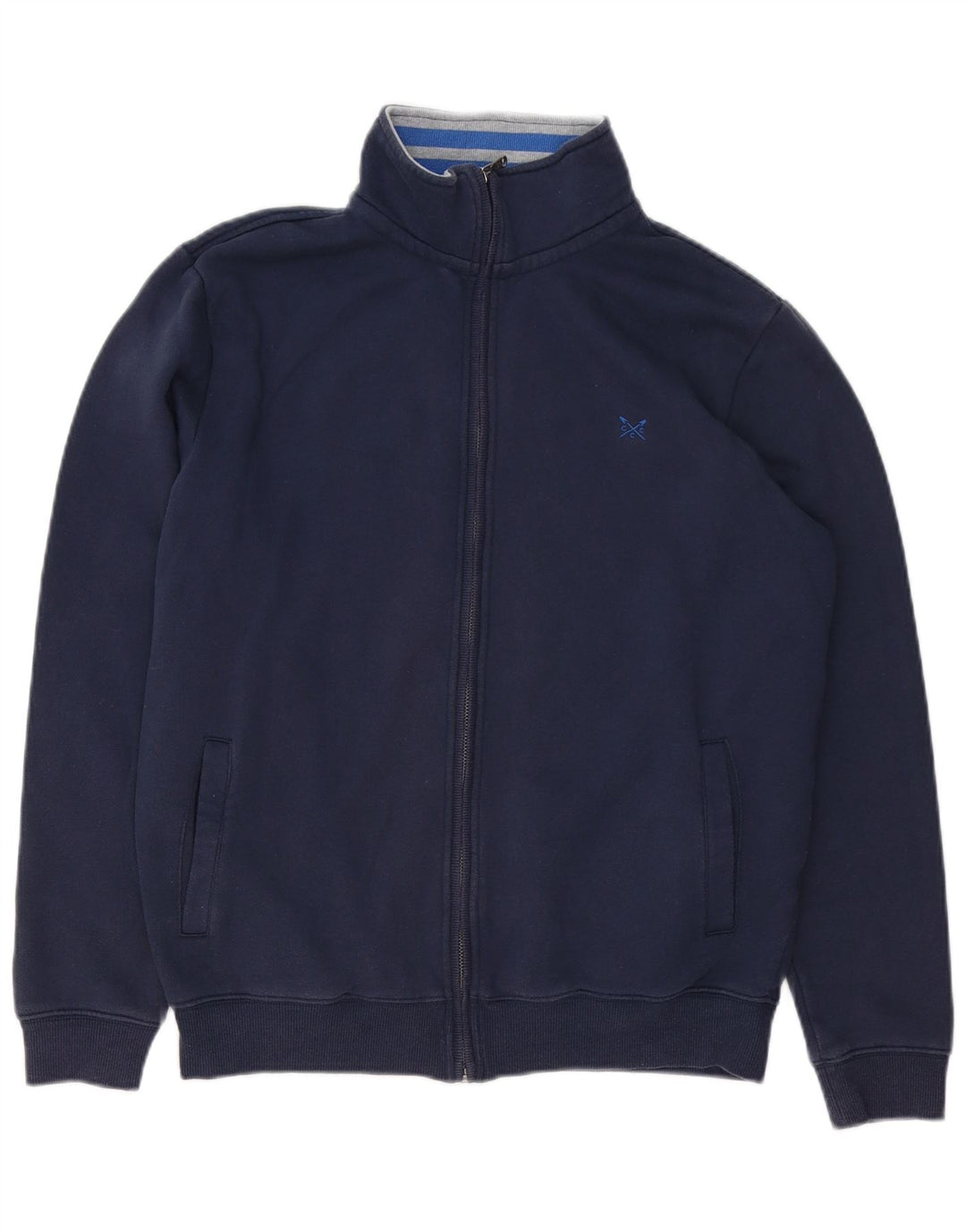 Crew Clothing Veste de survêtement pour homme en coton bleu marine moyen