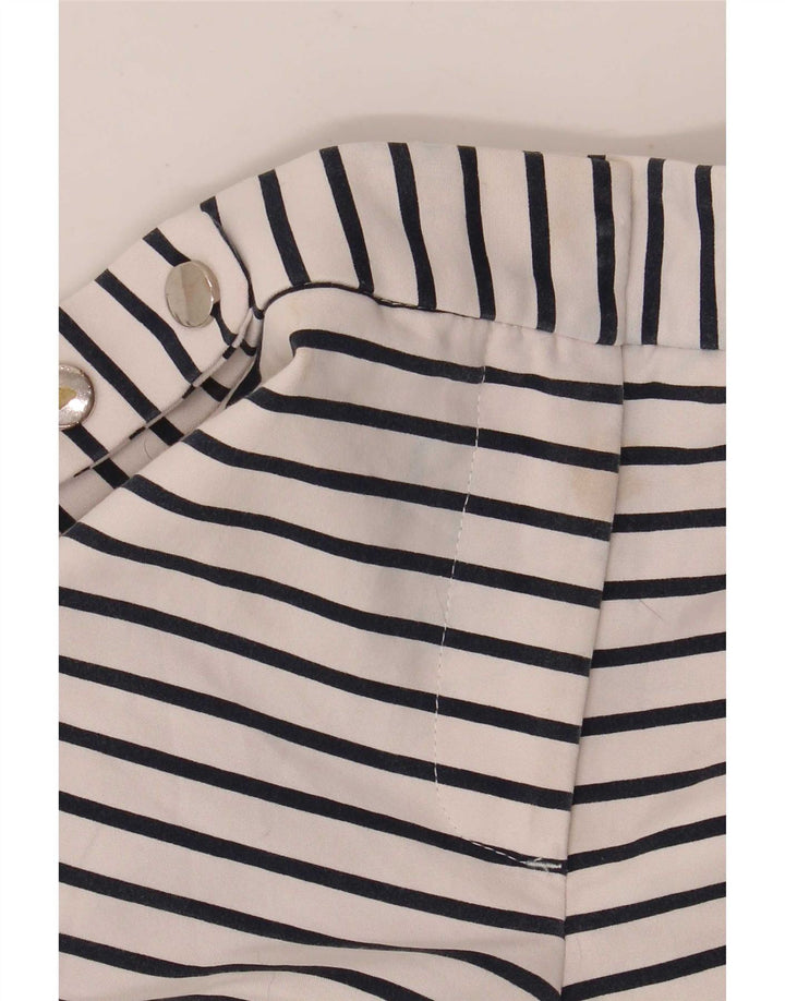 Zara Short décontracté régulier pour femme XS W28 Blanc rayé